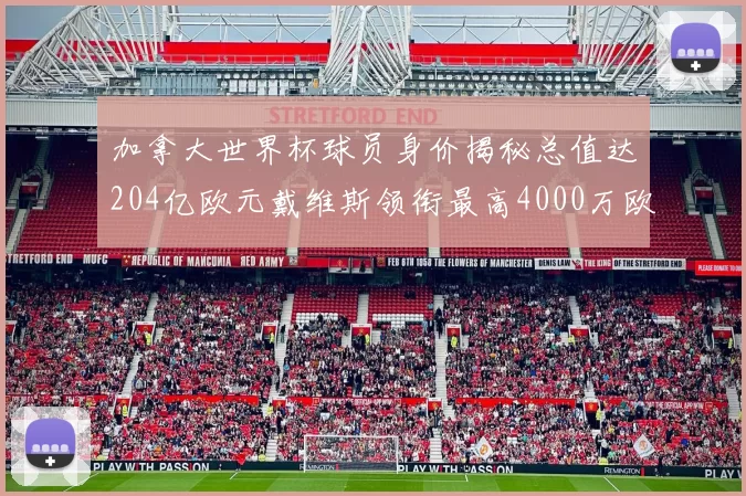 加拿大世界杯球员身价揭秘总值达204亿欧元戴维斯领衔最高4000万欧
